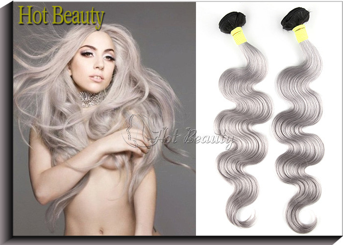 White Hair Extensions 5A Virgin Brazilian Hair Double Machine Weft 3.5 OZ