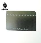 CR80 Grid Finished Metal Membership Card , Square Brushed Metal Business Cards