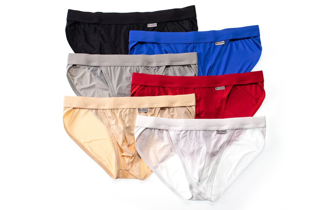 Woven Mens Underwear Patterns Solid Breathable Men Pouch Underwear