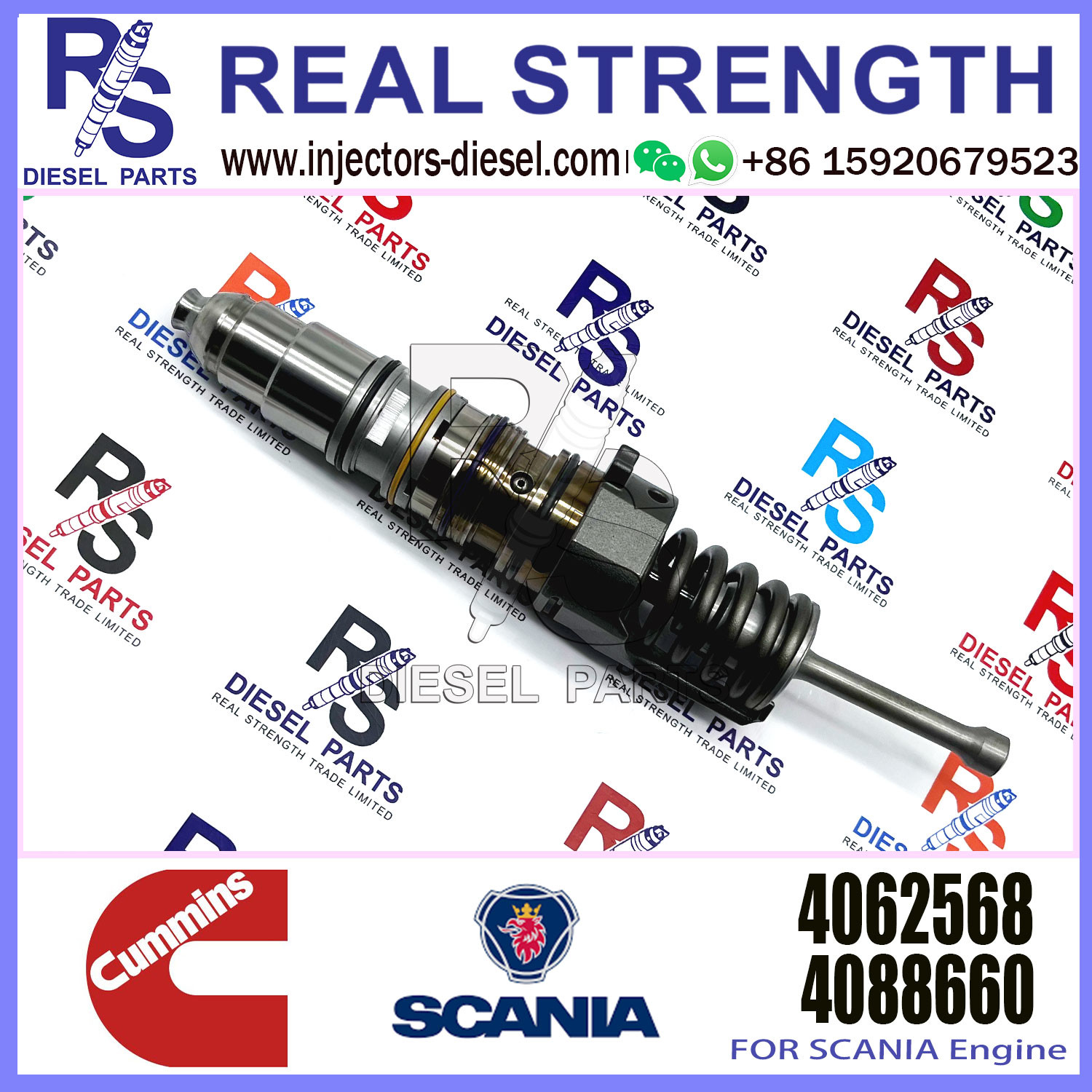 QSK15 Diesel Engine Common Rail Fuel Injector 4914537 3973059 4062568 3975929 4010642 4026222 4061851