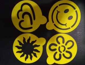 Quality Plastic Funny 4pcs Stencils For Coffee wholesale