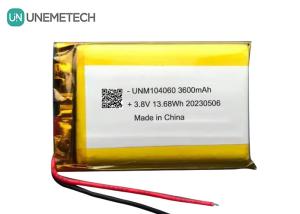 Quality UNEMETECH 4.35V High Voltage Lipo Battery 104060 3.8V 3600mAh Lithium Ion Polymer Battery wholesale