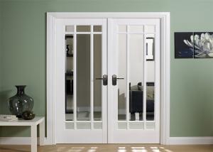 Quality Luxury Interior PVC Coated MDF Wood Composite Door For Rooms wholesale