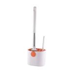 Tpe Cleaning Toilet Bowl Brush Set Extendable Long Handle