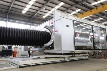 SL1200 DWC Pipe Corrugator Corrugated Tube Production Line For PP PE PVC