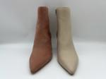 women's pointed toe ankle boots with metal YKK zipper ，soft nappa Genuine