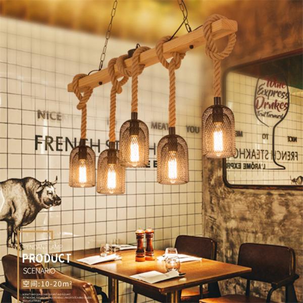 Loft Vintage Chandelier Light Industrial Headlight Store Dining Room retro light
