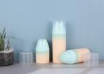 Cylindrical 50ml Cosmetic Airless Bottle Leakproof Empty Pink Frosted Gradient
