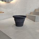 Assorted Colors Plastic Flower Pot With Drainage Holes