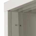 Modern Glass Door Filing Cabinet Movable School Steel Frame Bookshelf