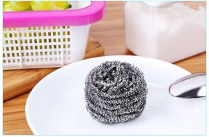 Quality Oil Removing Metal Scouring Ball Antibacterial For Restaurant Washing Pots wholesale