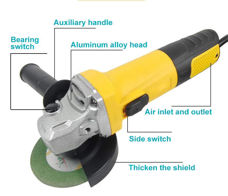 Electric 11000RPM 4 Inch Grinding Machine 125mm Angle Grinder