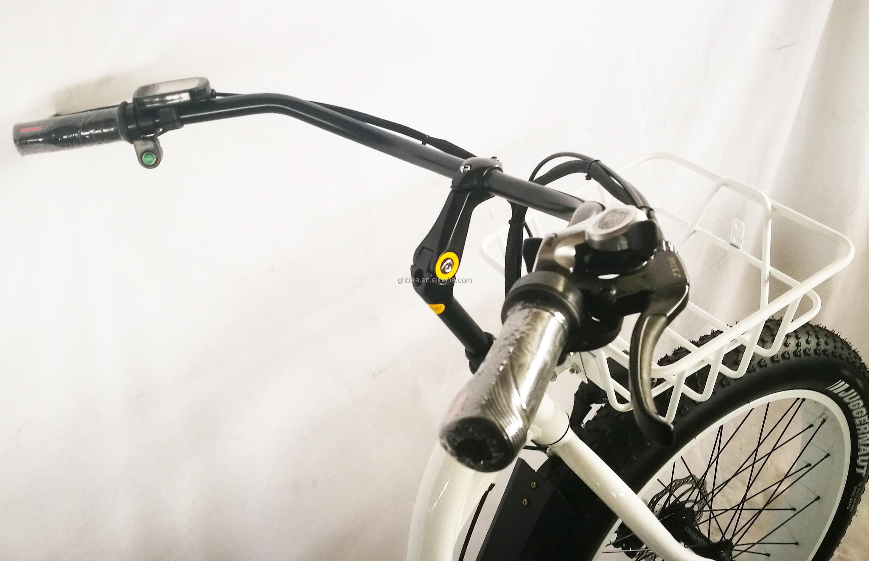 26" Women Frame 17AH Lithium Battery 1000W Electric Cargo 48V Electric City Bicycle