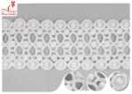 Circle Embroidery Water Soluble Lace With 100% Cotton / Ladder Lace Trim