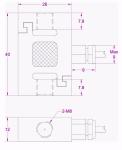 Miniature size tension and compression load cell 200kg 100kg 50kg