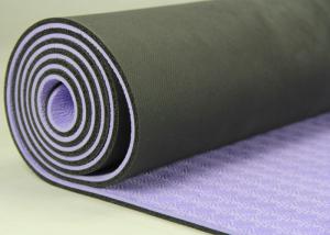 Quality Purple Durable Yoga Mat , Non Slippery Sweat Proof Yoga Mat Eco Friendly wholesale