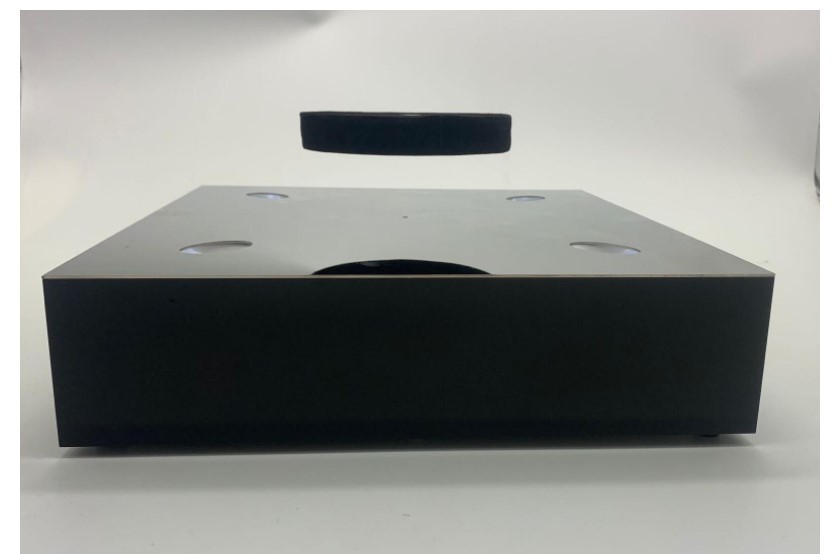 square base magnetic levitation bottom 1kg display stand for bottle shoes