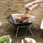 Flame Safety Device Wood Stove for Outdoor Hiking Picnic BBQ Camping Foldable