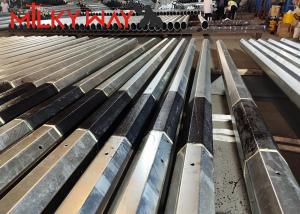 Quality 3.8mm 7.2mm 9m 11m Malaysia Hop Dip Galvanzation Steel Electric Poles With FRP wholesale