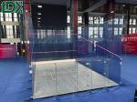 Indoor Illuminated Squash Court Single And Double Player Squash Court Sports