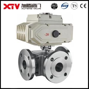 Quality Three-Way Stainless Steel High Platform Flanged Ball Valve for Versatile Applications wholesale