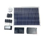 Aluminum 600kg Solar Dual Swing Gate Opener Kit IP55 Garden Farm