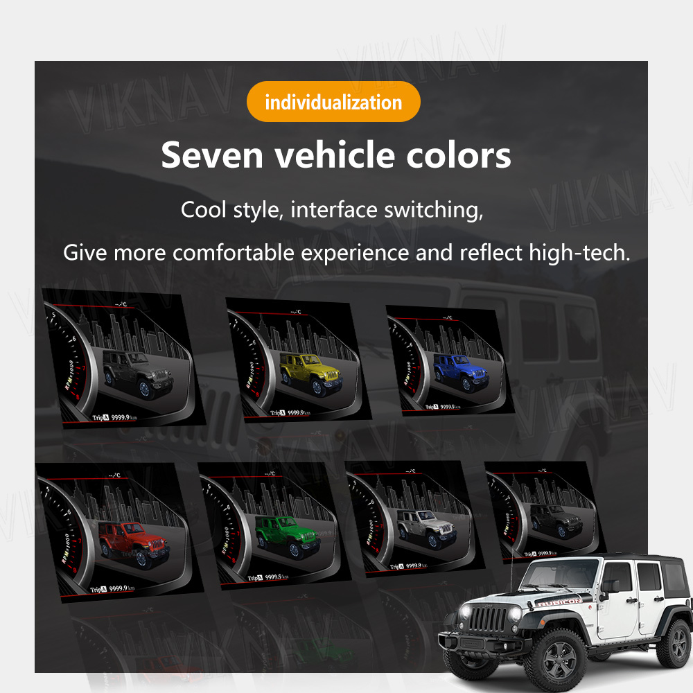 Digital Cluster Linux Screen Car Dashboard For Jeep Wrangler 2011-2017