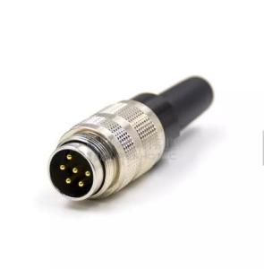 Quality Straight Male Plug MINI DIN M16 Waterproof Connector 6 Pin 2 Pin Docking wholesale