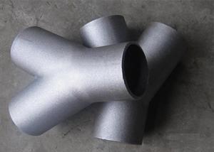 Quality Pipeline Y - Shaped Butt Welded Tee Pipe Fittings wholesale