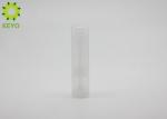 Transparent PP Plastic Empty Lipstick Tube Container Top Filled 20g