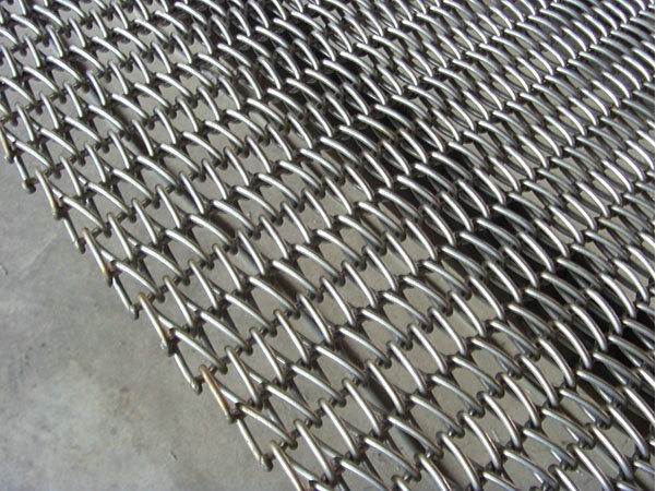 304 SS Balanced Metal Mesh Belt , Different Industry Ss Wire Mesh Conveyor