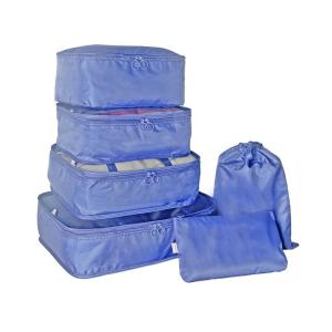 Quality Clear 5 Piece Luggage Organiser Set Promotion Polyester Material Dustproof wholesale