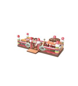 Quality Candy Cake Theme Children Fun Park Inflatable Slide Bouncy wholesale