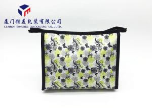Quality Fashionable Ladies Hand Canvas Cosmetic Bag 19cm Height Rectangle Shape wholesale