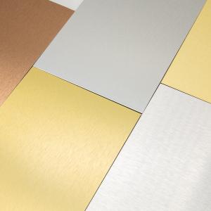 Quality Brushed Silver 3mm PE Aluminum Composite Panel For Signage Board Printing wholesale