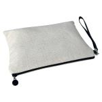 Custom Portable Blank Linen Sublimation Cosmetic Bag Pencil Bag For Sublimation