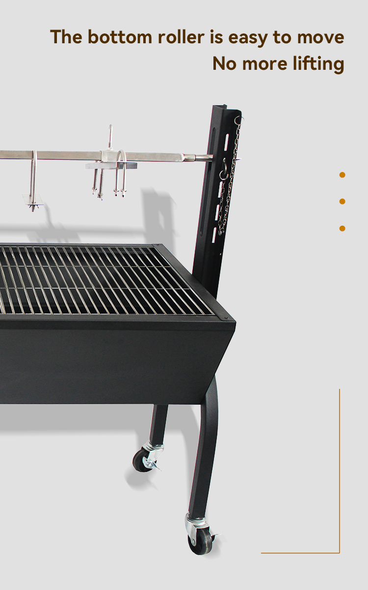 Suckling Pig Lamb Skewer Roast Chicken BBQ Grill with Oxygen Depletion Safety Device