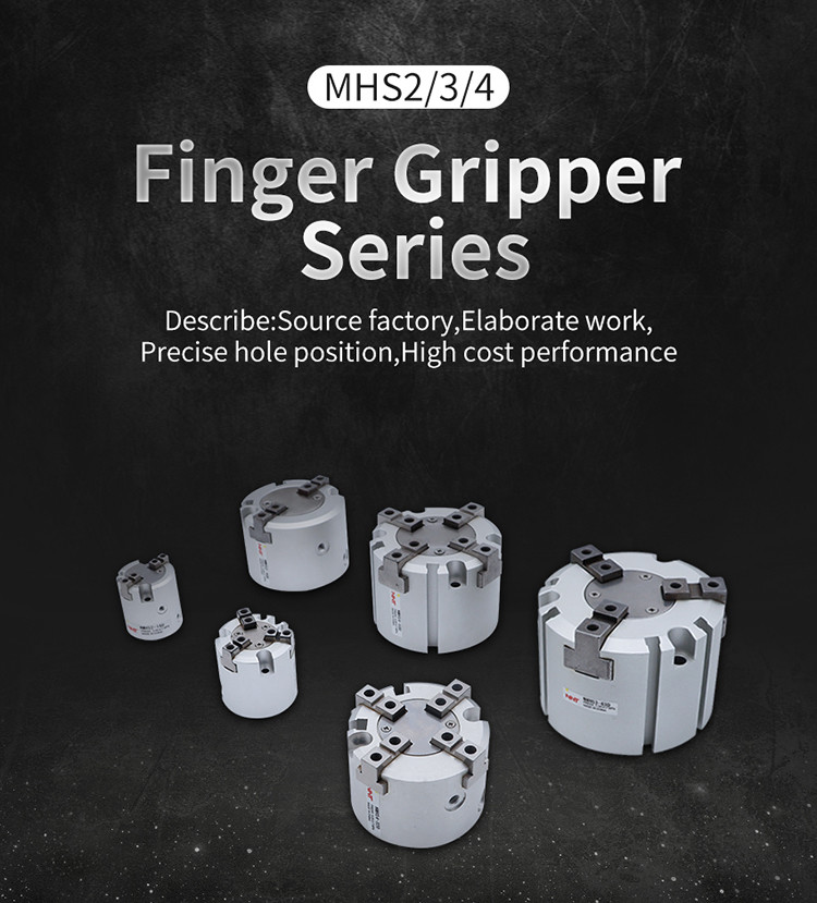 Slide Guide Robot Arm Pneumatic Gripper 0.1MPa-0.6MPa