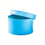 Custom Cardboard Tube Packaging Blue Color Matte Finish Round Cylinder Gift Pack