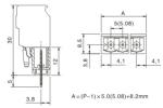 Male connectors with solder pins Pitch: 5.0mm/0. 197 in