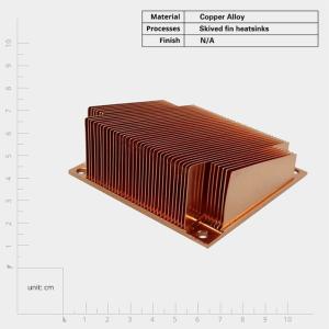 Quality Customized Skived Fin Copper Heat Sink for Electronic Components wholesale