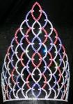 Patriotic pageant crowns crystal tiaras USA pageants and crowns wholesale crowns