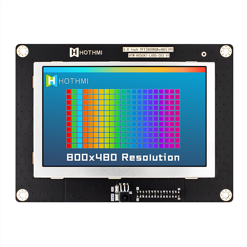 5.0 Inch IPS 800x480 Wide Temperature TFT LCD Module Display Panel LVDS