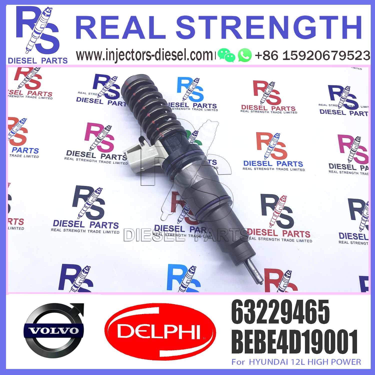 New Diesel Fuel Injector 33800-82000 BEBE4D19001 63229465 For HYUNDAI 12L 33800-82000