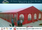 Red color 10x40m aluminum frame pitch roof wedding party tent