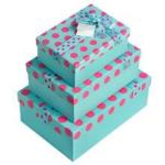 High quality gift packaging luxury jewery packaging box paper box bowknot gift