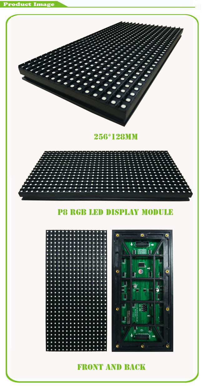 Large Stadium Cabinet Screen Rgb Led Display Board P8 Full Colour Football Scoreboard