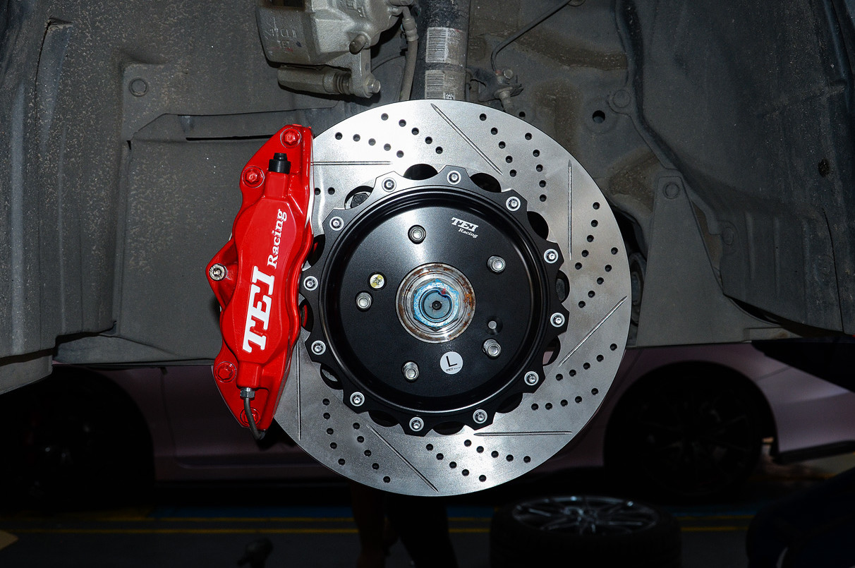 Four Piston TEI Racing Big Brake Kit For Honda Civic wtih 355*32mm rotor