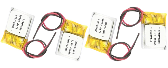 Ultra Thin Lithium Polymer Battery 401215 3.7V 45mAh Li Po Battery for GPS Tracker