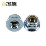Aluminum Metal Self Locking Nut Non Serrated Hexagon M6 M7 M8 M10